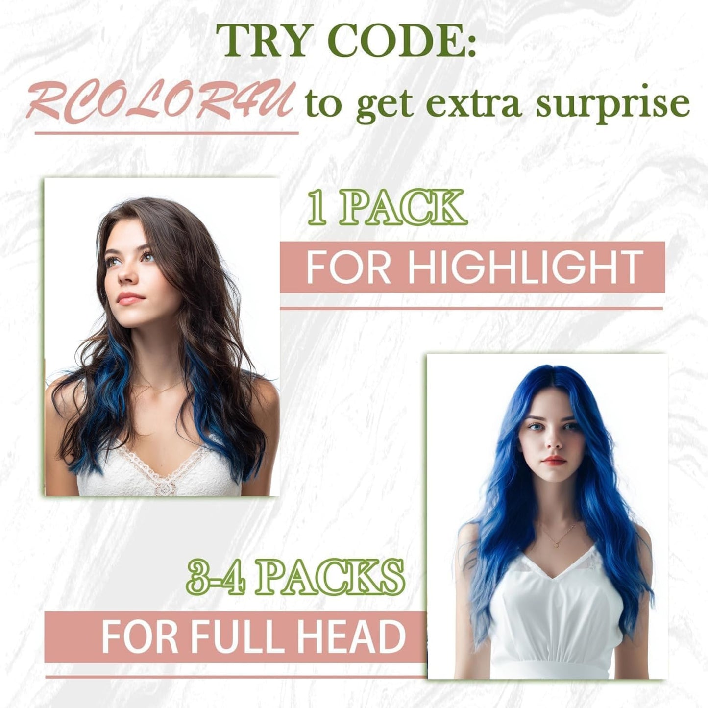 RUNATURE Micro Link Hair Extensions Human Hair Blue Micro Bead Hair Extensions Real Human Hair Blue Hair Extension Real Hair Microlink Hair Extension Remy Natural Hair for Party 14 Inch 25g 25s