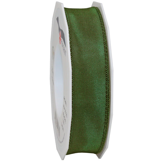 Morex Ribbon French Wired Lyon Ribbon, 1-Inch by 27-Yard Spool, Hunter (46425/25-035)