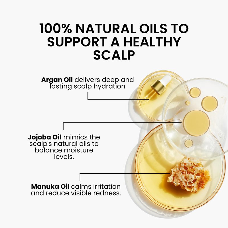 Grahams Natural Scalp Relief Oil - For Dry, Itchy & Flaky Scalp Psoriasis, Seborrheic Dermatitis & Dandruff Treatment - Hydrating, Moisturising & Exfoliating Scalp Oil (1 x 3.38 fl oz)