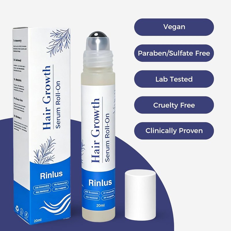 Hair Growth Serum Roll-On - 3% Rosemary & 6% Batana Oil | Fast-Absorbing Solution for Thinning Hair (2 Pcs)