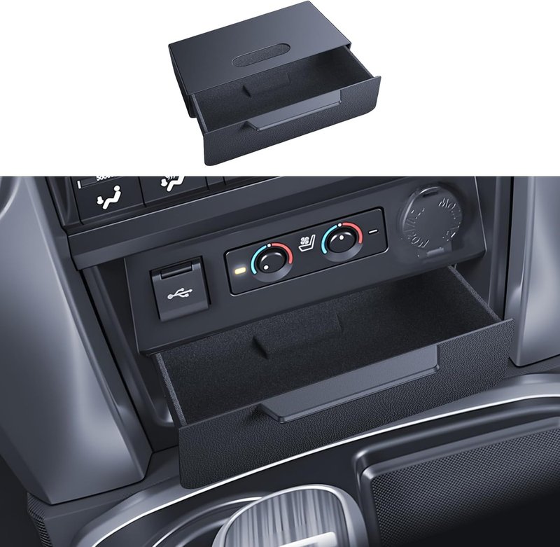 Toyota 4Runner Console Storage Drawer | Magnetic Design for Smooth Sliding - 5th Gen Cubby Box with Silent Flocking Felt & Durable ABS Material