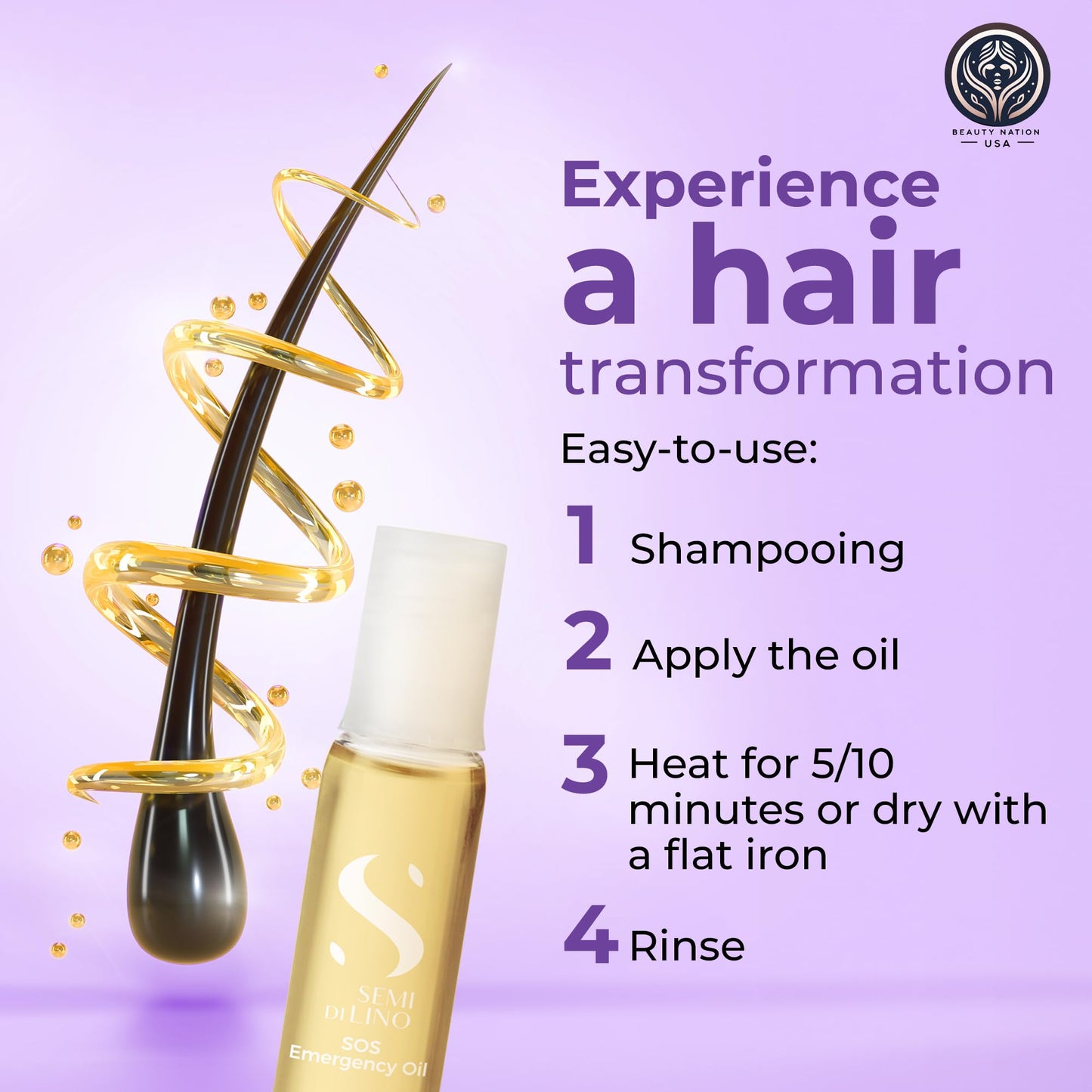 Alfaparf SOS Reconstruction reparative Emergengy oil, treatment for Damaged hair, Hair breakage, Strengthening 6 vials Bundle with Conditioning treatment cap by Beauty Nation