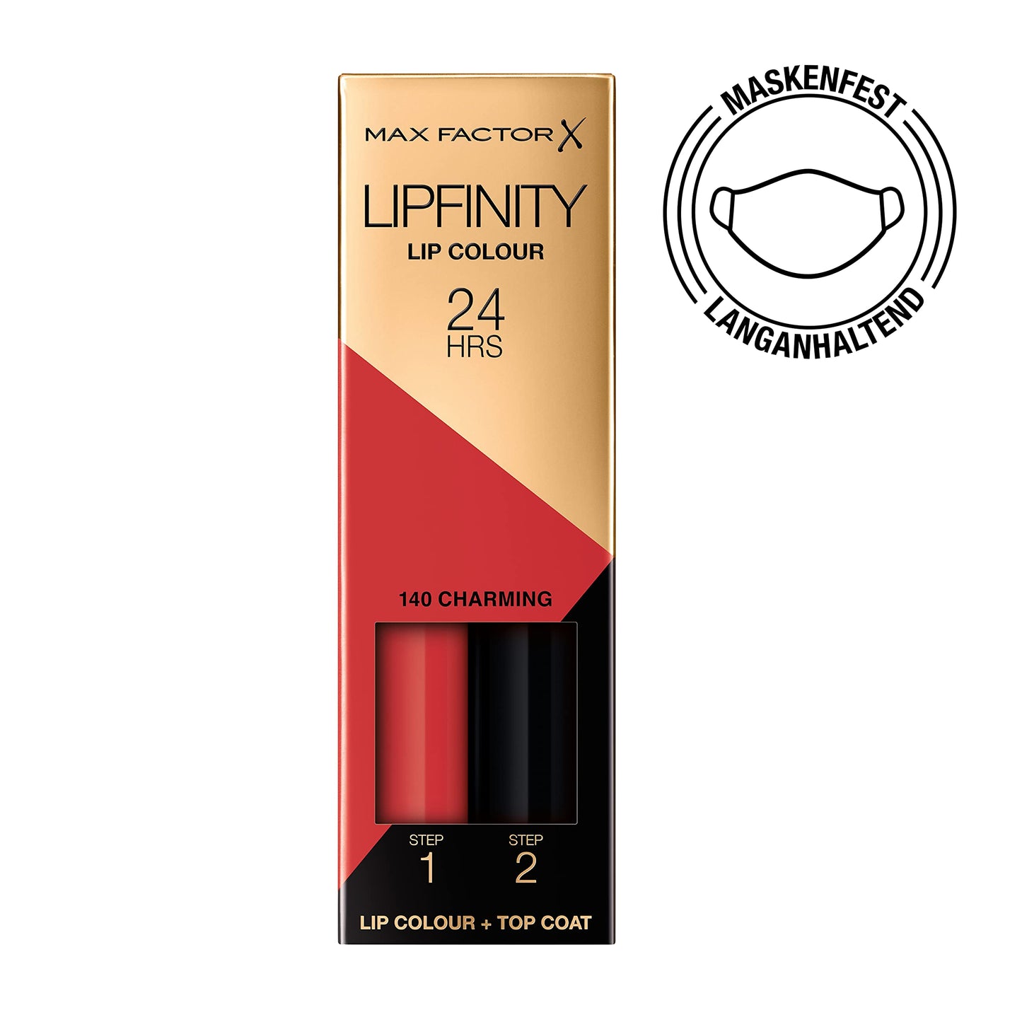 Max Factor Lipfinity Lipstick for Women, # 140 Charming, 0.14 Ounce