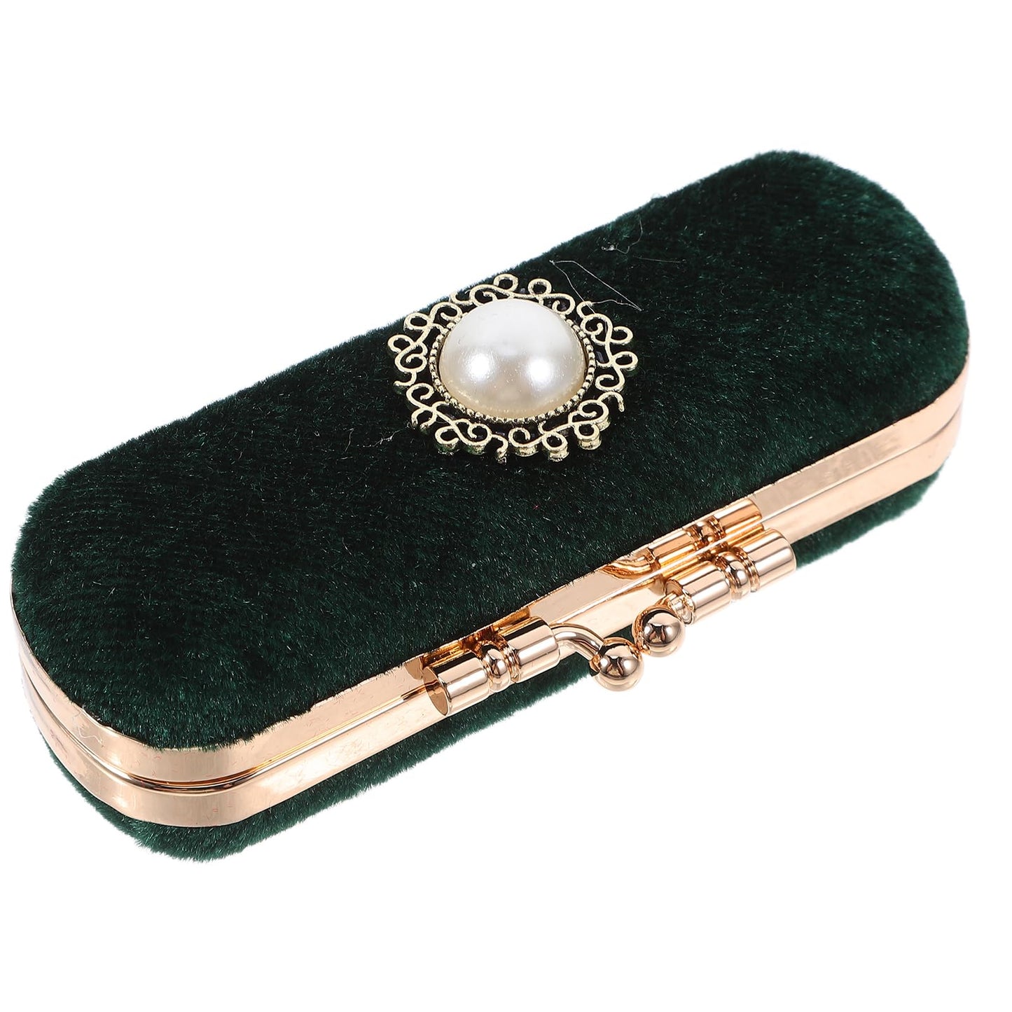 Cabilock Retro Lipstick Box with Mirror Compact Lip Balm Organizer Durable Cosmetic Storage Case Fits One Lipstick for Travel and Daily Use 3.93X1.37X0.98 Inches
