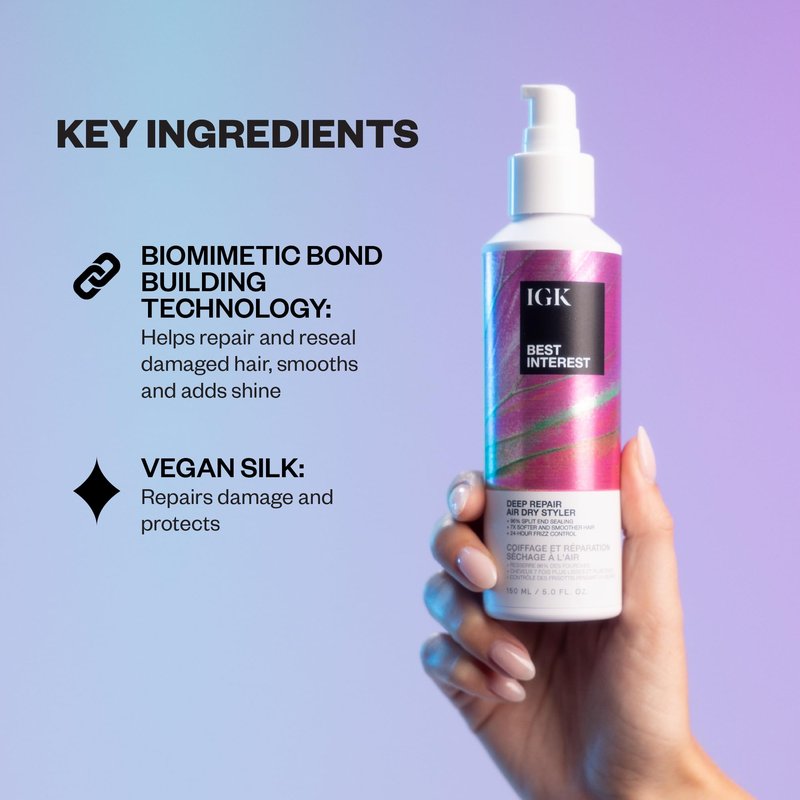 IGK Best Interest Deep Repair Air Dry Styler 150 ml / 5 oz