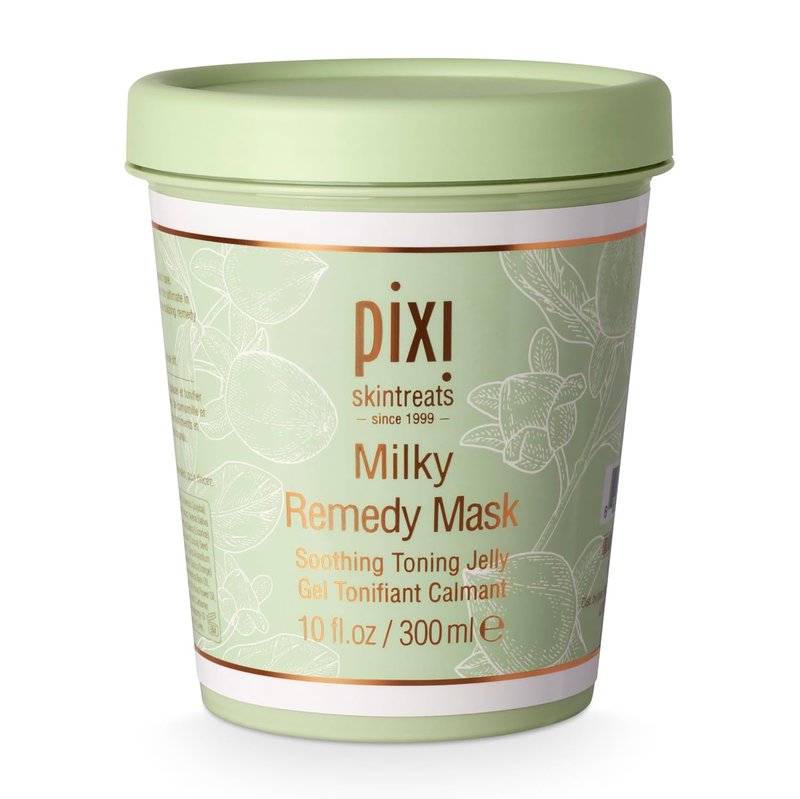 Pixi Milky Remedy Mask - Soothing Jelly Mask with Coconut, Oat & Chamomile | 10 fl oz/300 ml