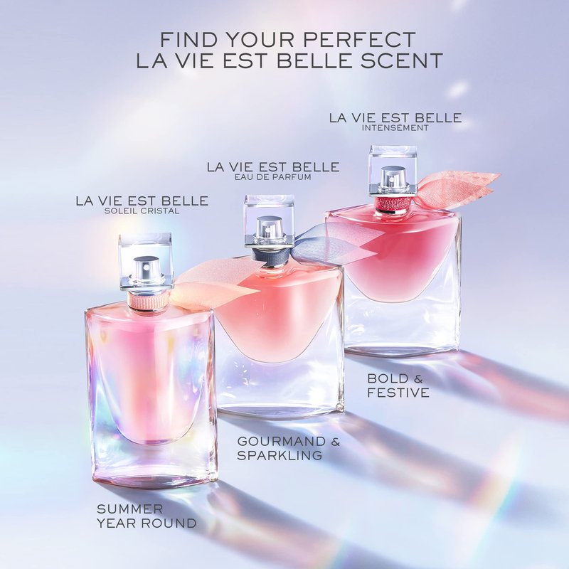 Lancôme La Vie Est Belle Soleil Eau de Parfum - Long Lasting Fragrance with Notes of Citrus, Sweet Vanilla & Tropical Coconut - Warm & Radiant Women's Perfume - 3.4 Fl Oz