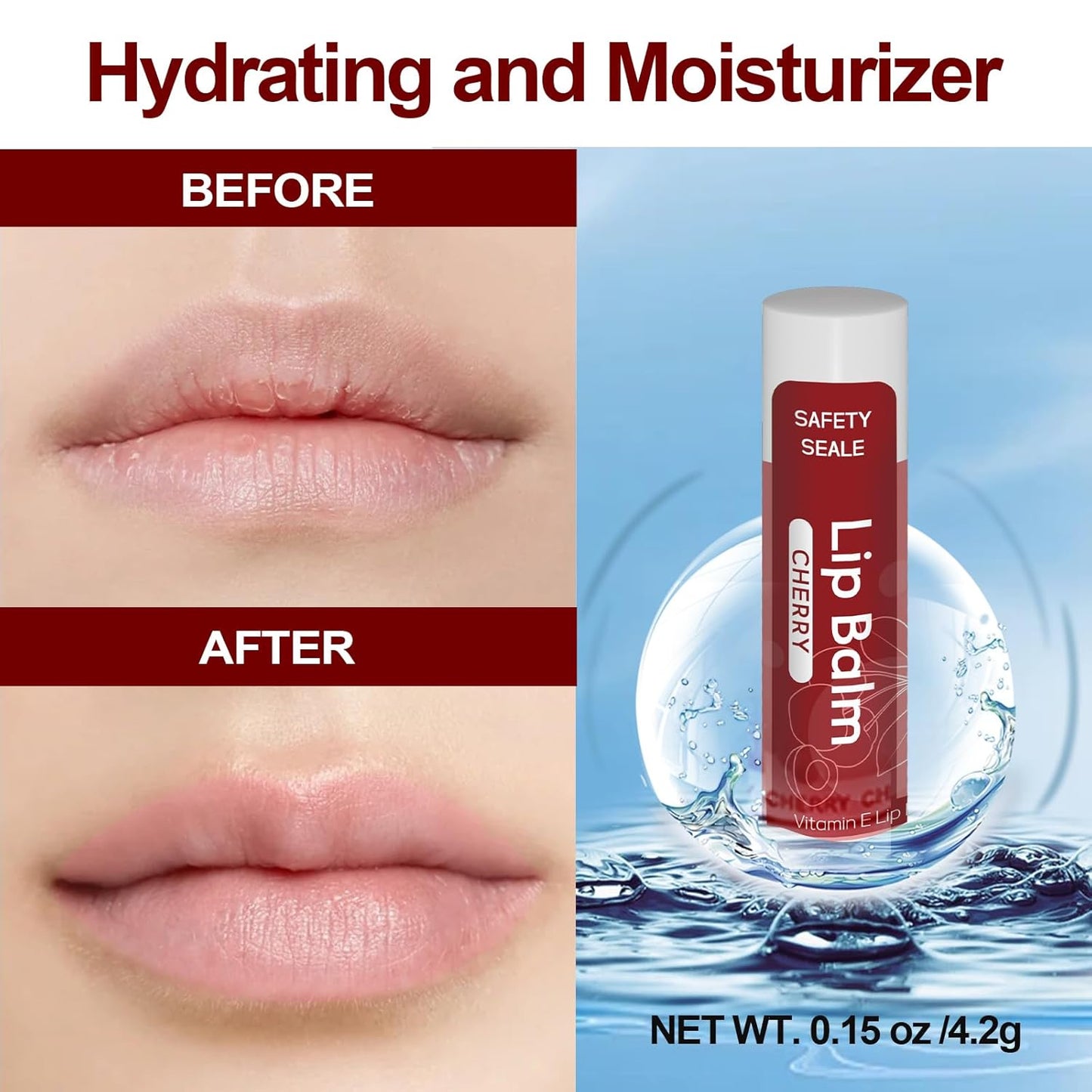 Yopela Natural Lip Balm Bulk - 130 Pack with Vitamin E & Coconut Oil | Moisturizing & Soothing 0.15 Oz