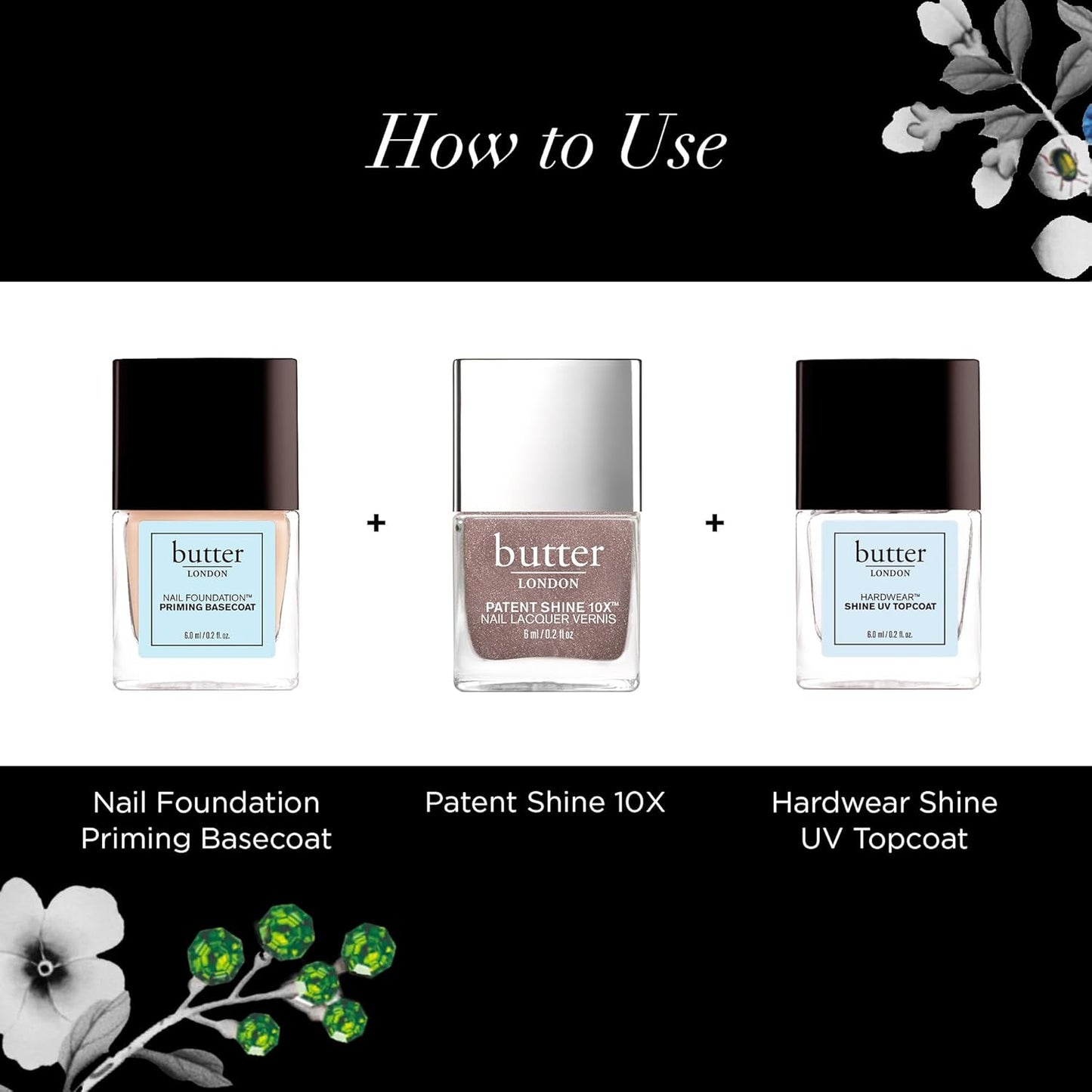butter LONDON Nail Lacquer - Patent Shine 10X Gel-Like Finish, Chip-Resistant, Vegan | 0.4 Fl Oz