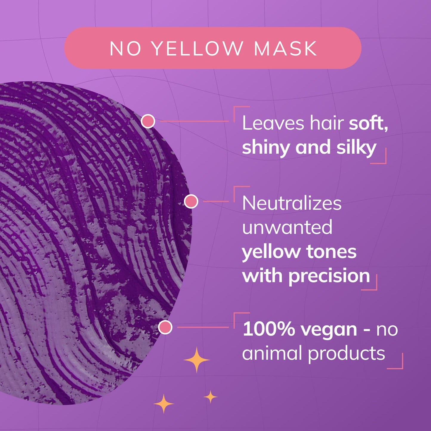 Fanola No Yellow Purple Hair Mask - Acidic pH Deep Conditioning Hair Mask for Blonde, Bleached & Grey Shades - Intense Violet Pigment Neutralizes Brassy Tones (11.8 Fl oz)