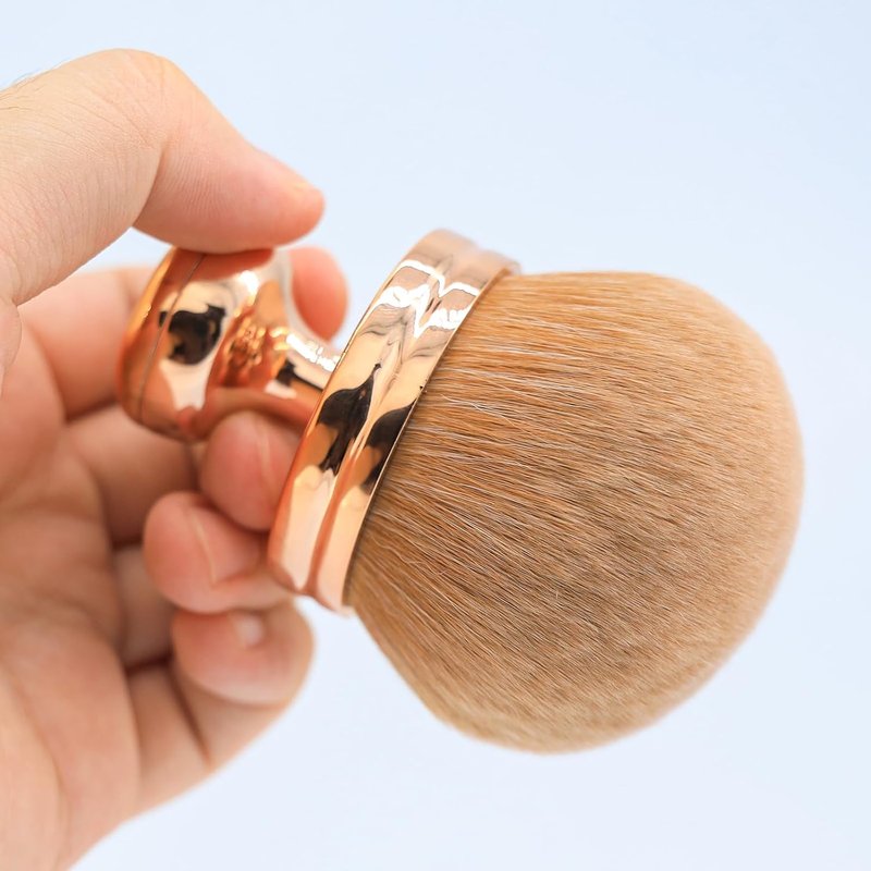 Extra Large Body Makeup Brush - Self Tanner Applicator for Even Blending | 74mm Wide-Headed Kabuki Brush with Drawstring Bag