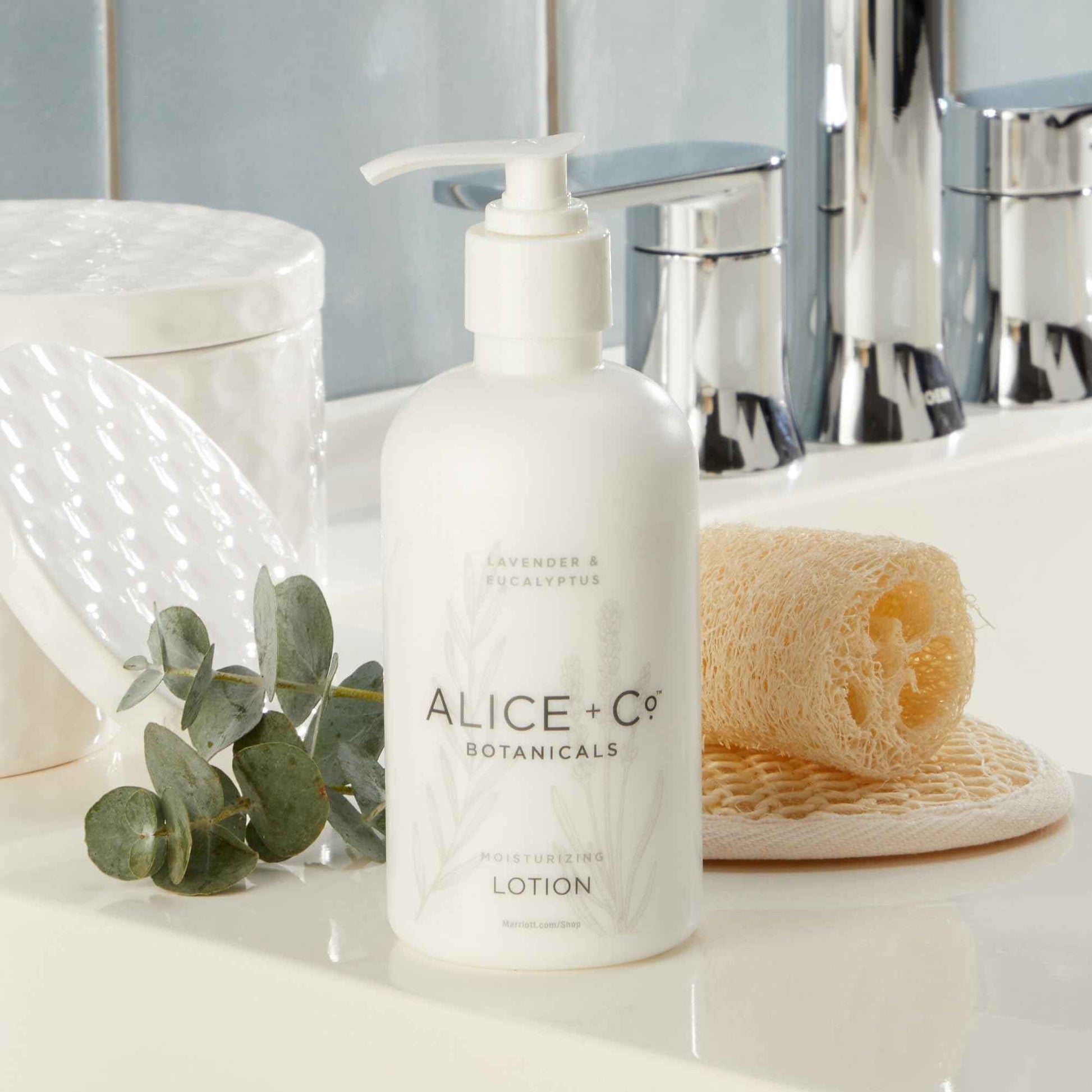 Alice + Co. Fairfield by Marriott Body Lotion - Moisturizing Hotel Spa Lotion - Lavender & Eucalyptus - 8.5 oz