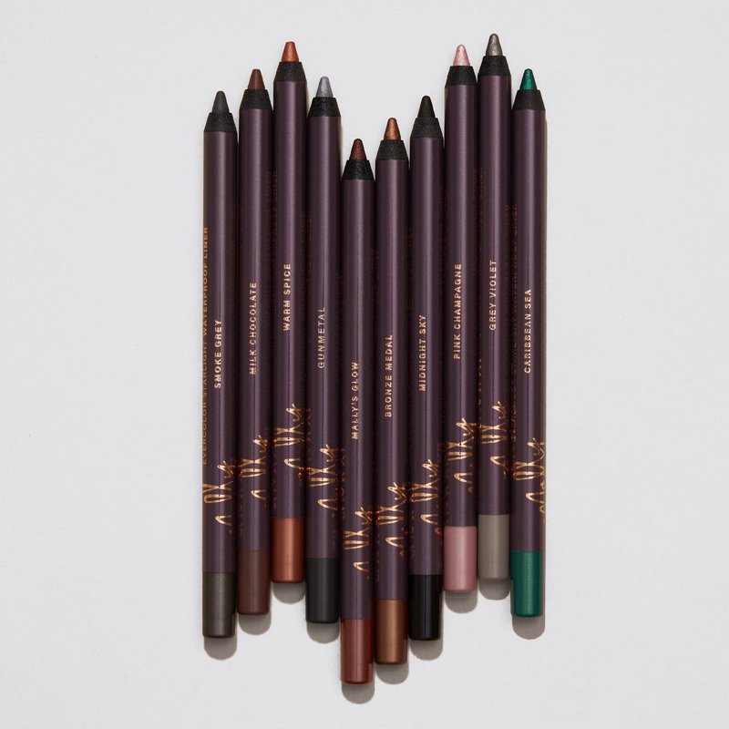 Mally Beauty Evercolor Starlight Waterproof Eyeliner - Pink Champagne - Smudge-Proof, Longwear, Creamy Gel - Sharpenable Eyeliner