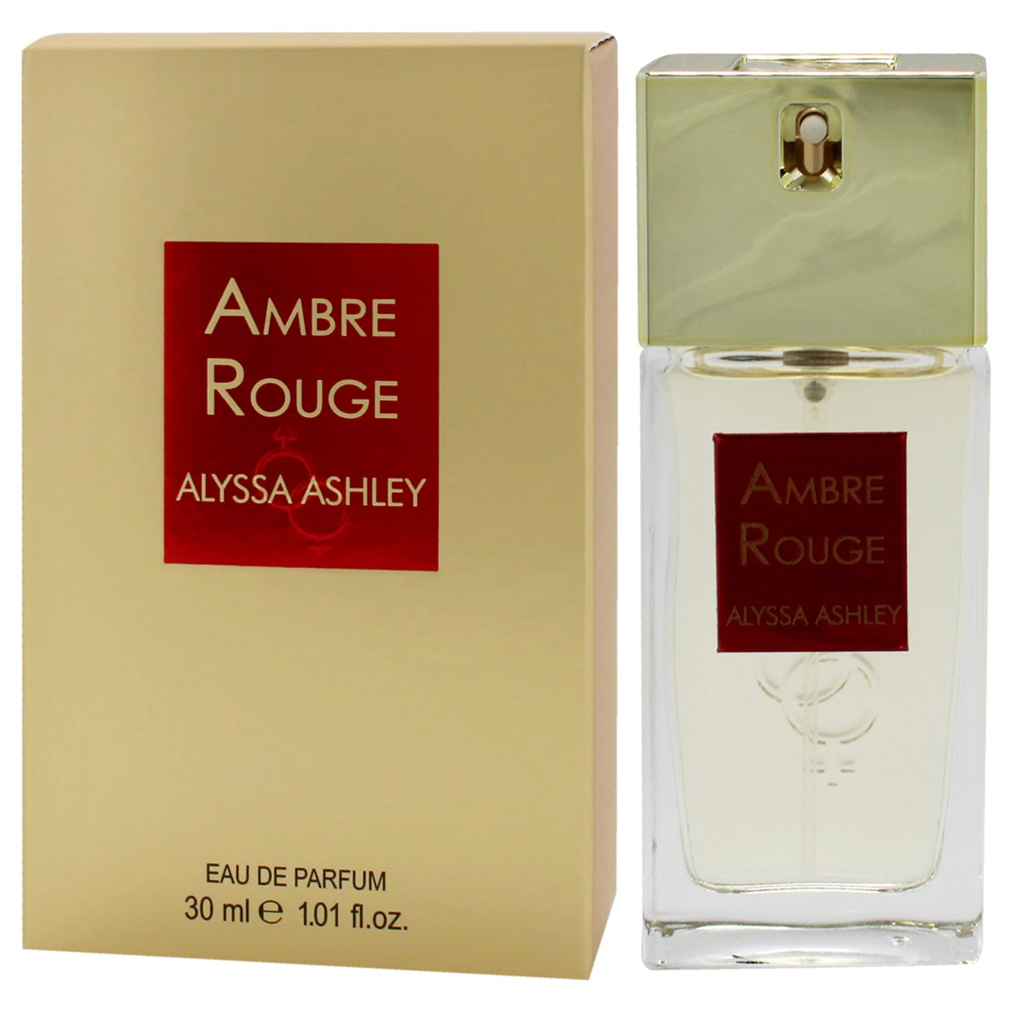 Alyssa Ashley Ambre Rouge - Perfumes for Women and Cologne for Men - Mens Cologne with Pepper, Citrus, Floral, and Fruit Notes - 1.01 oz EDP Spray