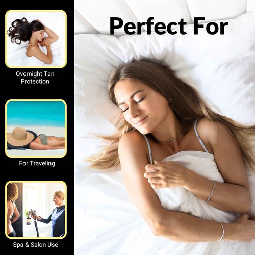 KOBBTAN Self Tan Sleep Sack Set – Disposable Tanning Sheet Protector for Bed – Breathable, Hygienic Self Tan Sleeping Sack – Protects Sheets from Tanning Lotion Stains – Bed Protector 4-Pack