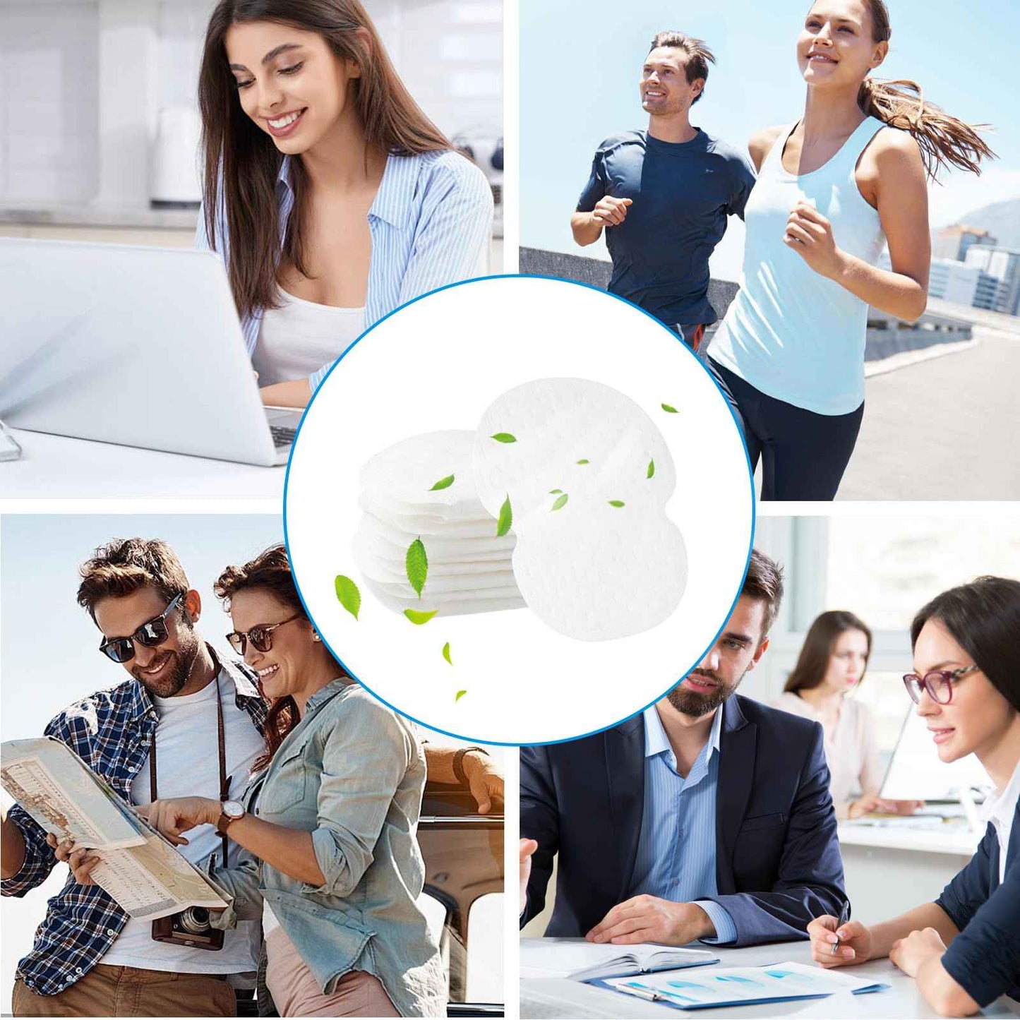 200PCS Underarm Sweat Pads for Women Men, Disposable Ultra-Absorbent Invisible Arm Pit Sweat Guards