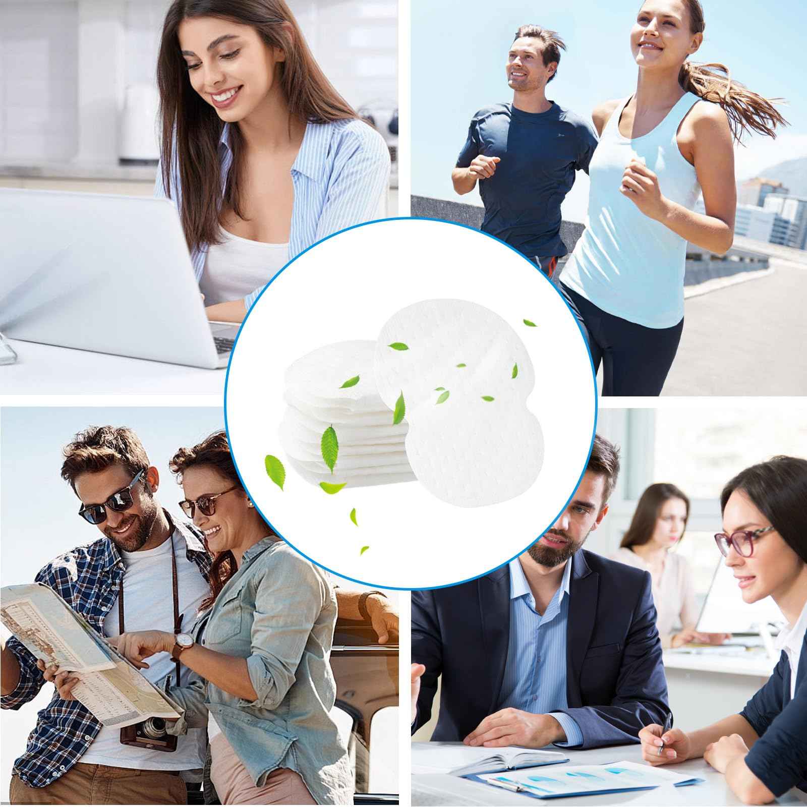 200PCS Underarm Sweat Pads for Women Men, Disposable Ultra-Absorbent Invisible Arm Pit Sweat Guards