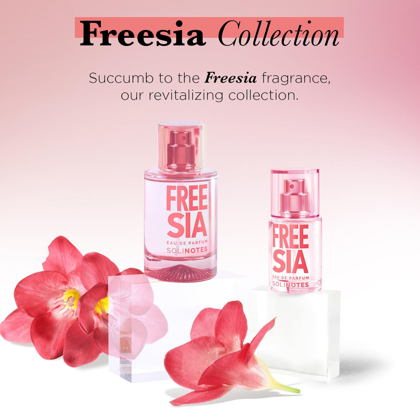 Solinotes Freesia Eau de Parfum, Pear & Jasmine, for Women & Men, 1.7 Fl Oz