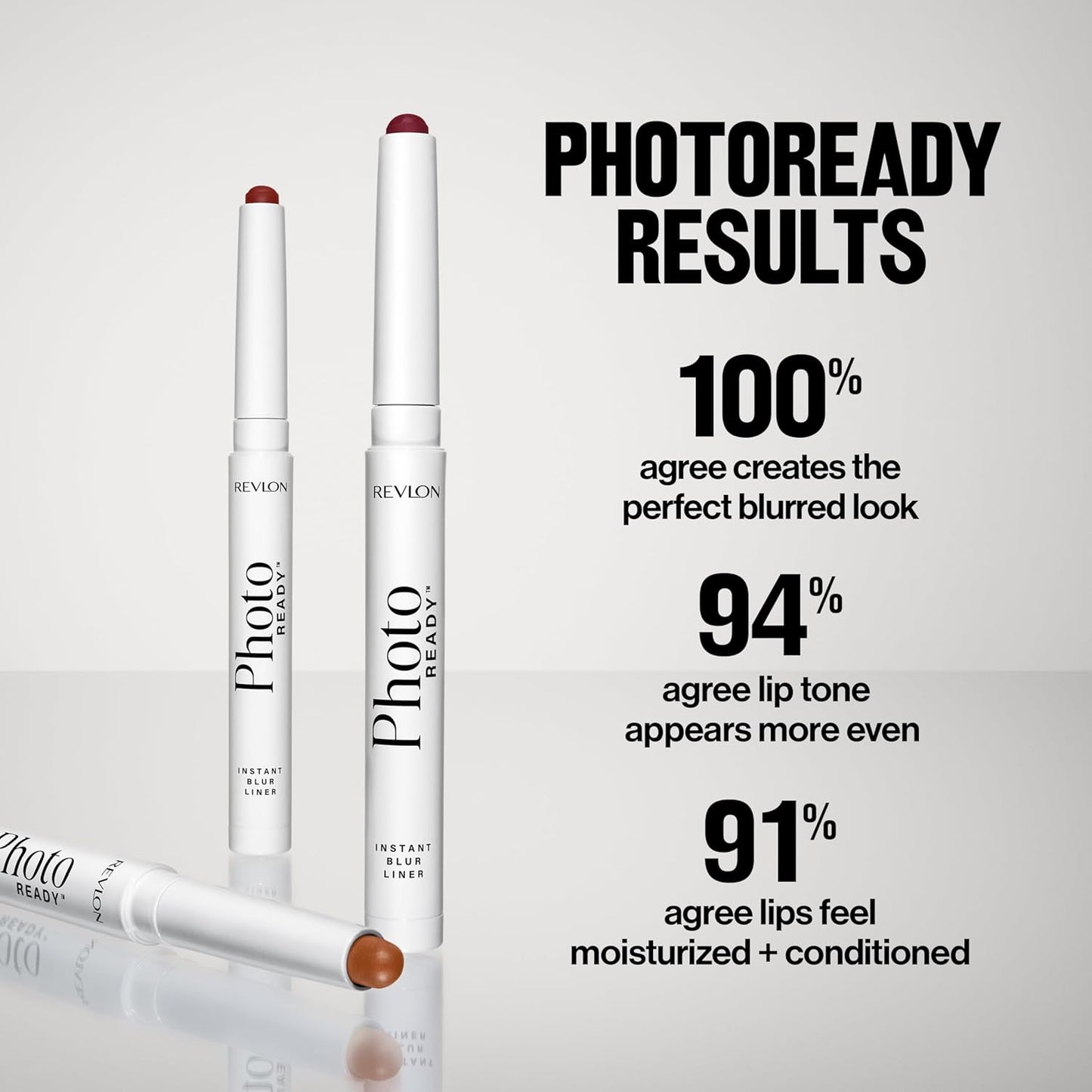 Revlon PhotoReady Instant Blur Liner - Soft Matte Lip Makeup for Fuller-Looking Lips | Sheer-to-Buildable, 004 Lazy, 0.05 oz