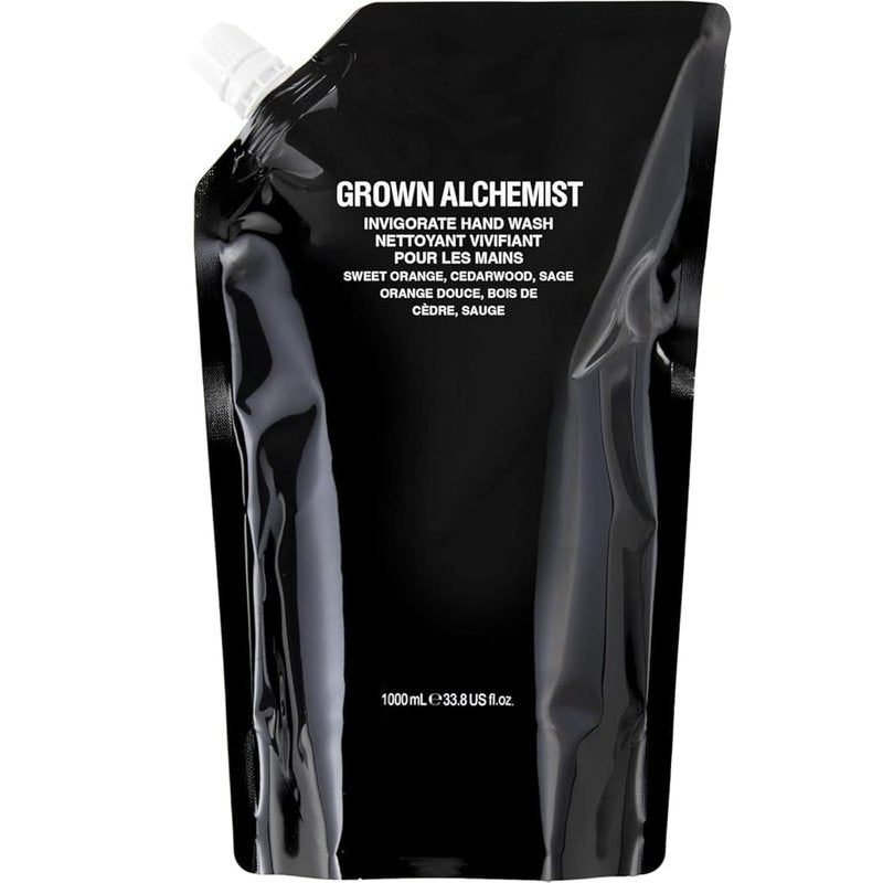 Grown Alchemist Invigorate Hand Wash Refill - Aloe & Sweet Orange Liquid Soap | 1L Moisturizing Gel Cleanser