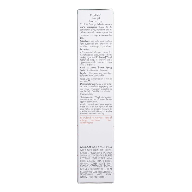 Avène Cicalfate+ Scar Gel, Silicone Massage Gel for Superficial & Dermatological Scars, 1 Fl Oz