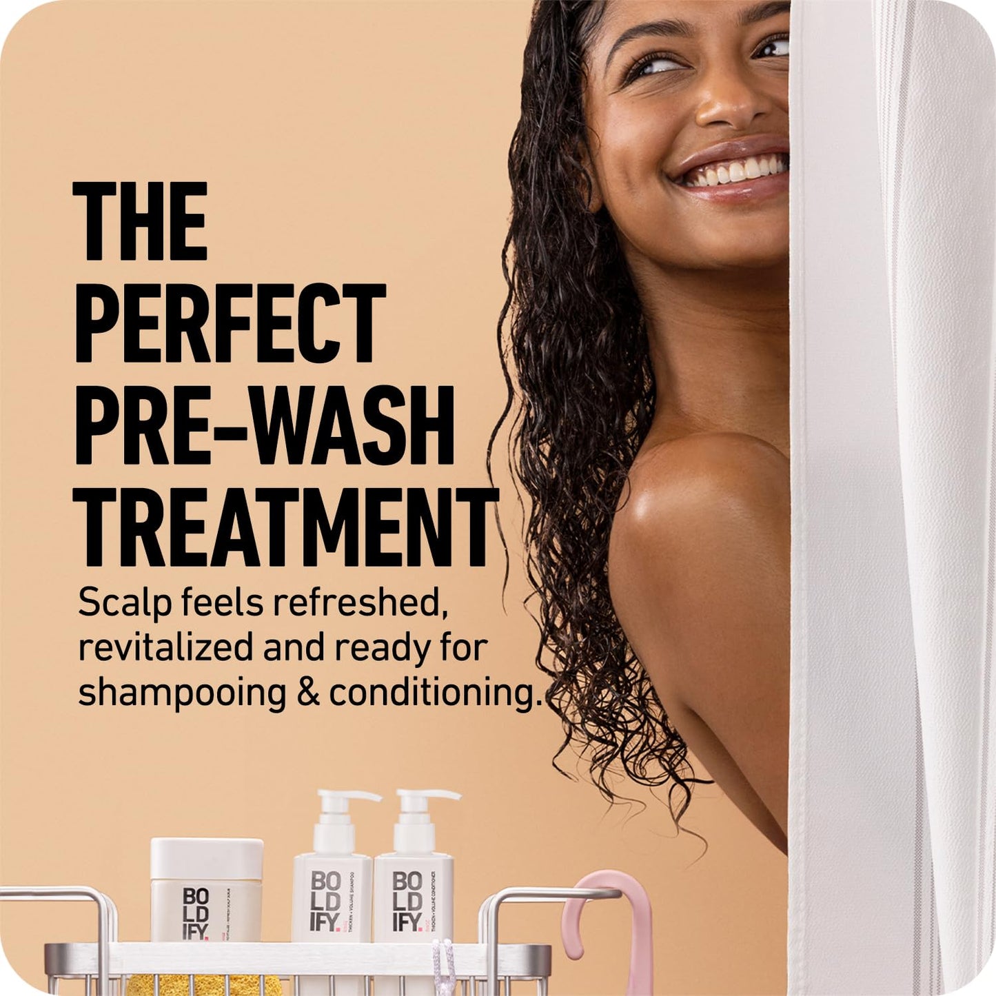 BOLDIFY Scalp Scrub - Sulfate-Free Hair Exfoliating Treatment for Growth & Detox | 8 oz