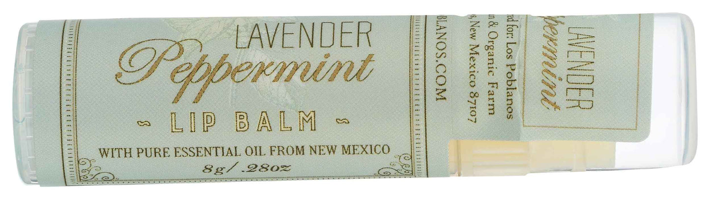 Los Poblanos Lavender Peppermint Lip Balm, 0.28 Oz