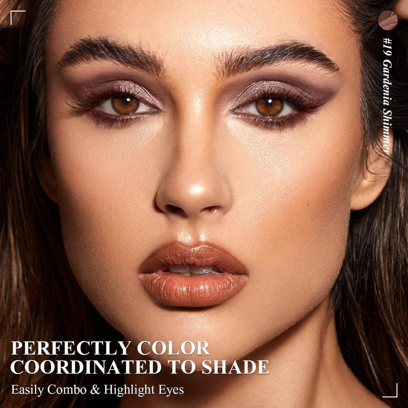 Eyeshadow Stick Makeup Set - 6PCS Dark Brown Shimmer Pencils for Long-Lasting Metallic Eye Looks | A02-Taupe Mauve