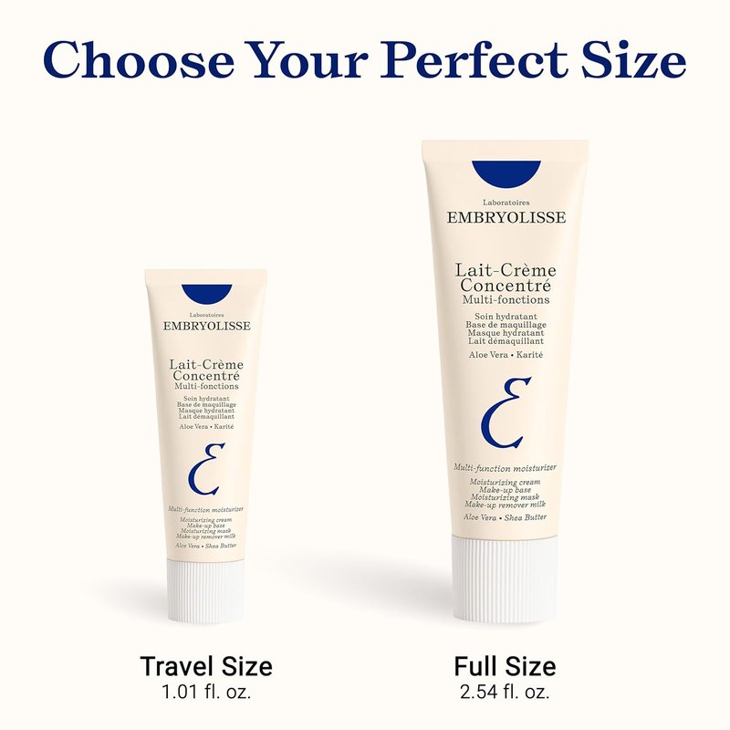 Embryolisse Lait-Crème Concentré - Face Moisturizer & Makeup Primer | Hydrating Cream with Shea Butter & Aloe Vera