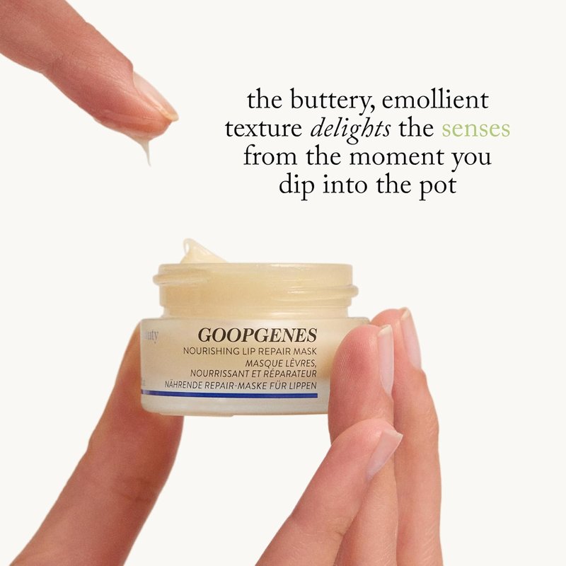 Goop Beauty Nourishing Lip Repair Mask - Hydrating Treatment with Ceramides & Vegan Lanolin | 0.3 oz