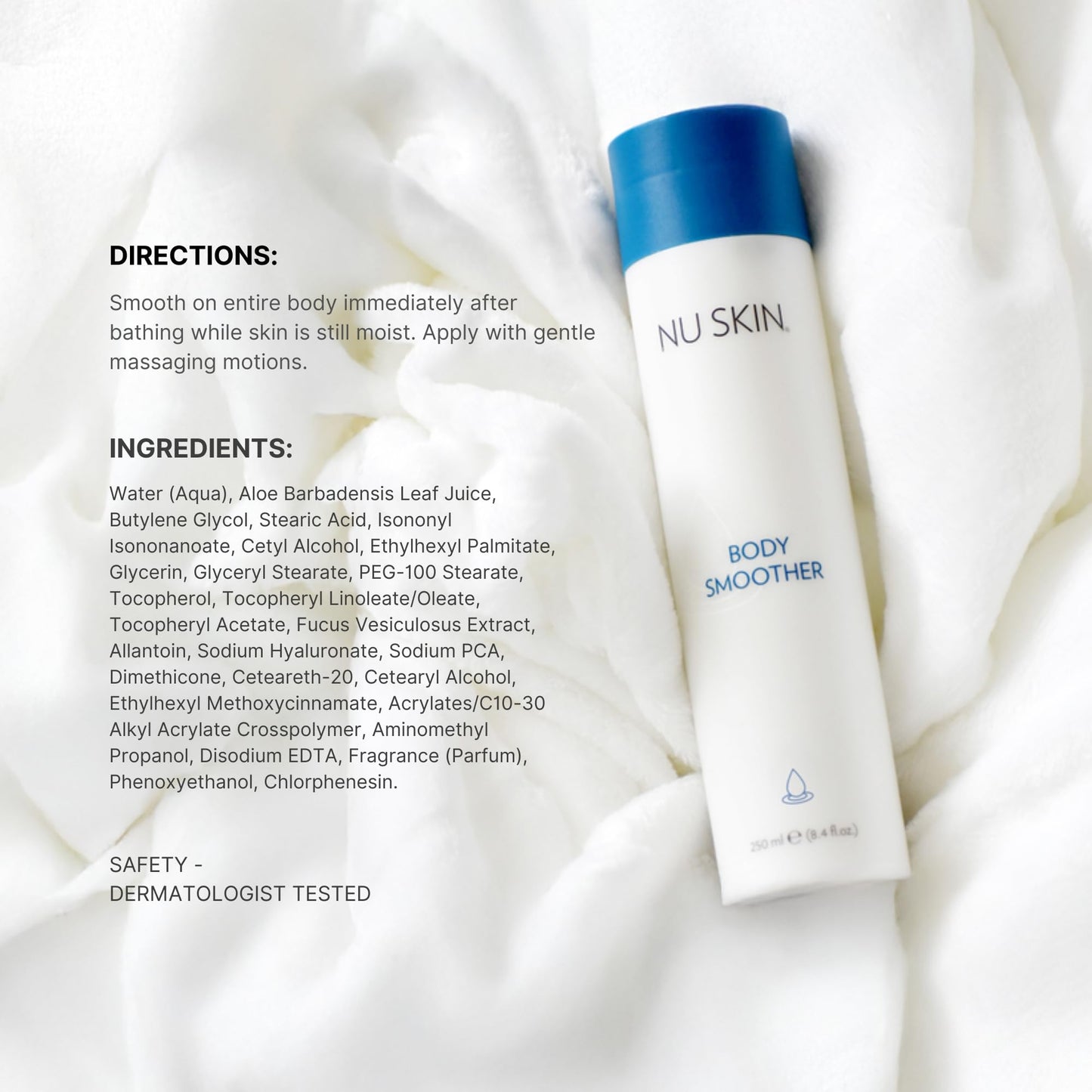 Nu Skin Body Smoother | Moisture-Locking Body Lotion | 8.4 Fl Oz | 1 Pack