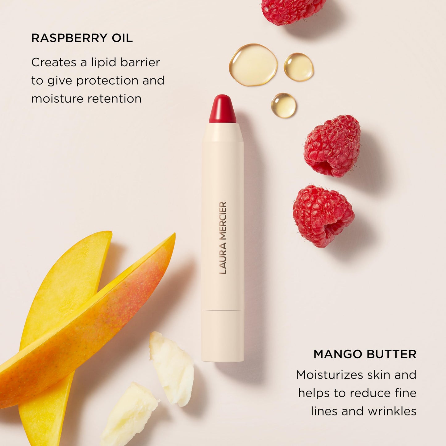 Laura Mercier Petal Soft Lipstick Crayon, 24HR Lip Softening Hydration, 12HR Sheer Matte Lip Color, Comfortable Weightless Wear, Diffused, Blurred Effect, 322 Camille - Neutral pink