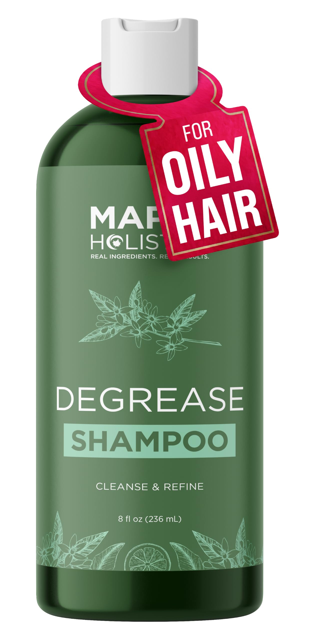 Clarifying Shampoo for Build Up and Oily Hair - Deep Cleansing Shampoo with Rosemary - Refreshing Lemon for Greasy Hair & Jojoba Oil for Scalp Cleanser - Anti Residue Shampoo for Healthy Scalp - 8 Oz
