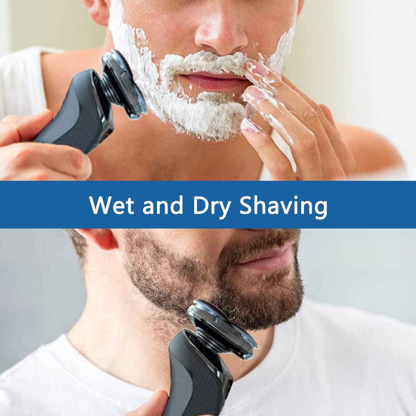 Gleway Sh50/52 Replacement Heads Compatible with Norelco Series 5000 Electric Shavers, New Upgrade Razor Replacement Blades Fit for Series 5000 S5xxx, PT8xx, PT7xx, AT8xx, AT7xx, 6Pack