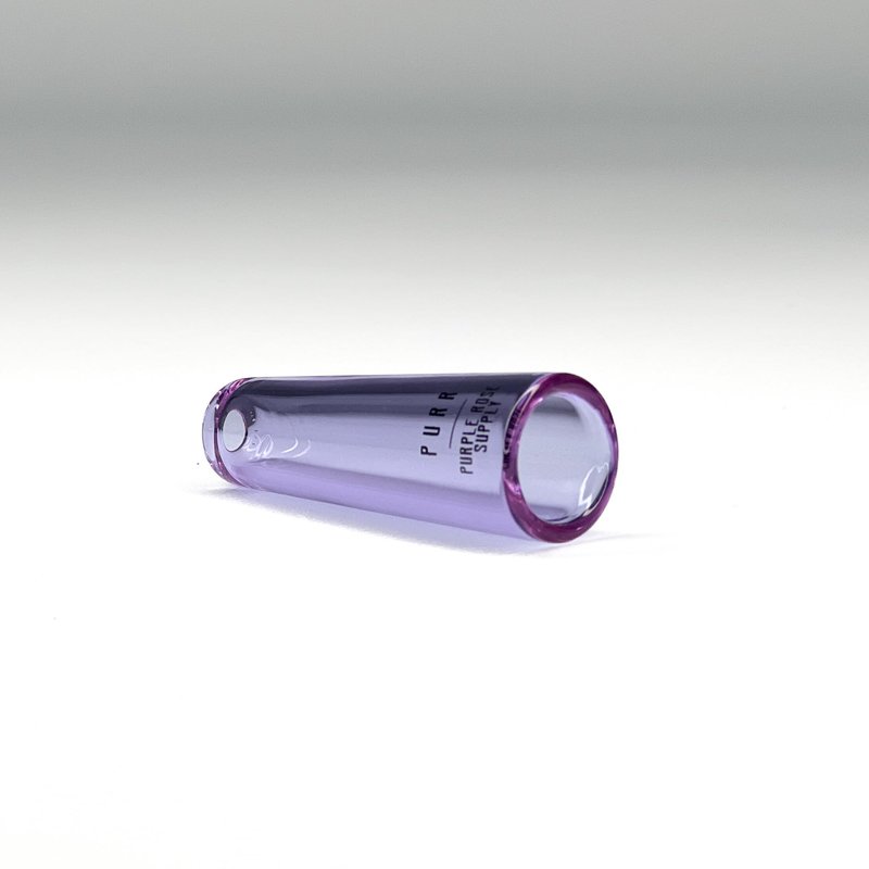 Purple Rose Supply Small Glass Mouthpiece – 2" Reusable Borosilicate Insert – Wide Fit (~13.5mm) – Durable, High-Flow Glass Piece – Easy to Clean & Reuse