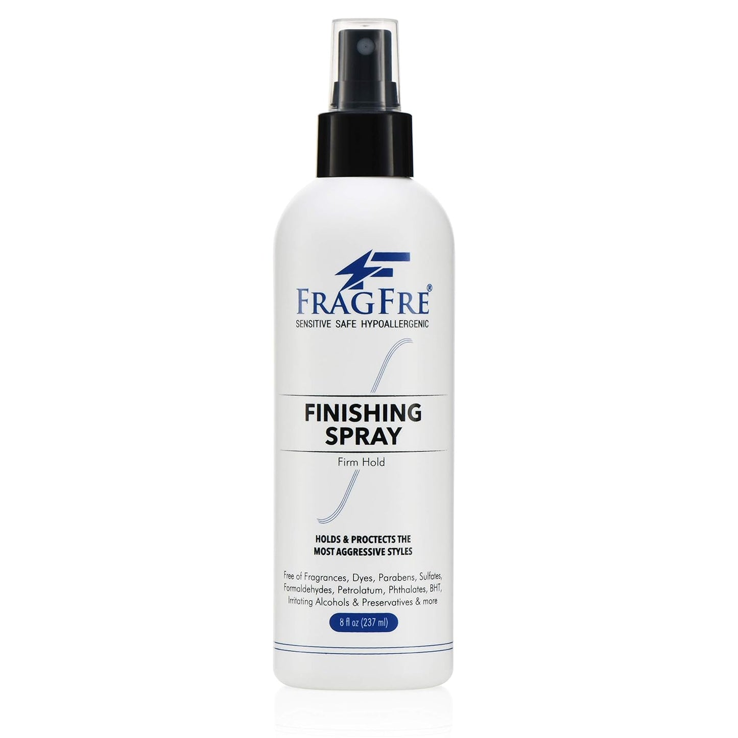 Hair Finishing Spray - Firm Hold, Fragrance-Free, Hypoallergenic | 8 oz, Vegan, Paraben-Free, Sensitive Skin