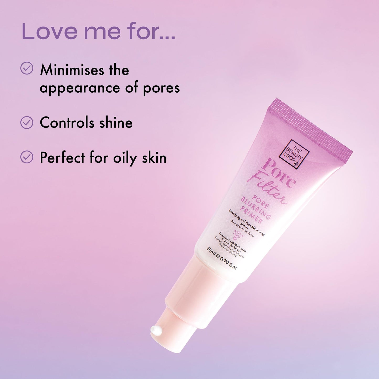 The Beauty Crop PoreFilter Pore Blurring Primer - Soft-Focus, Shine-Free Primer - 20 ml