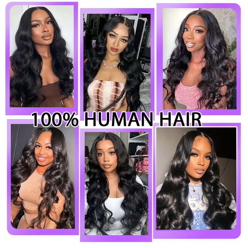 12A Body Wave Bundle - 22 Inch 100% Unprocessed Brazilian Virgin Human Hair Extensions | Natural Black Wavy Thick Weave for Women