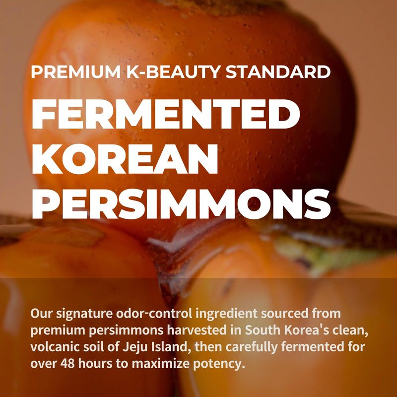 Rememberin Body Wash for Aging Body Odor & Nonenal – Korean Fermented Persimmon Extract, Reduces Body Odor up to 92.3%, CICA & Ceramide for Sensitive Skin, Sulfate-Free (17.6 oz / 500g)