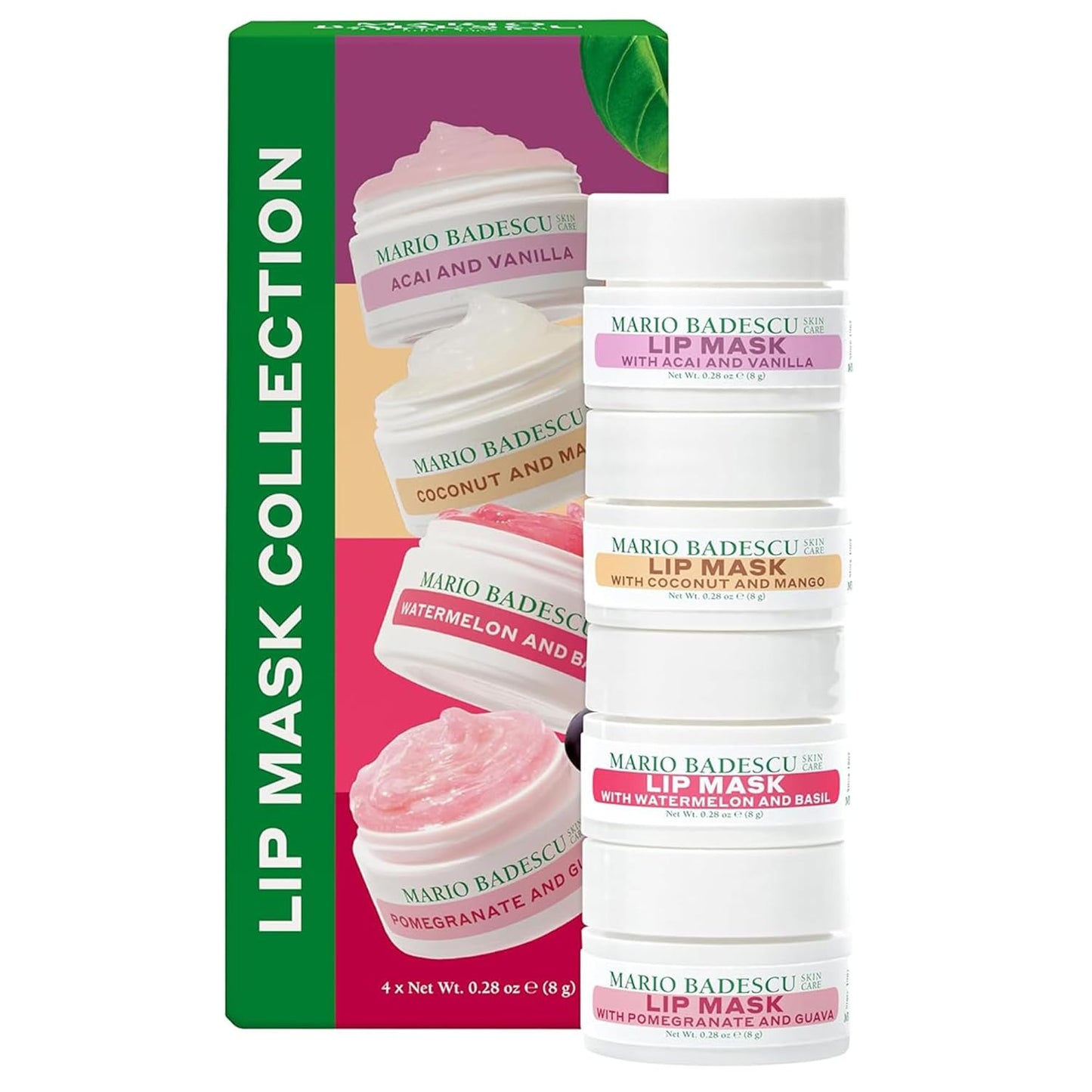 Mario Badescu Lip Mask - Overnight Treatment with Coconut Oil & Shea Butter | Hydrating & Softening