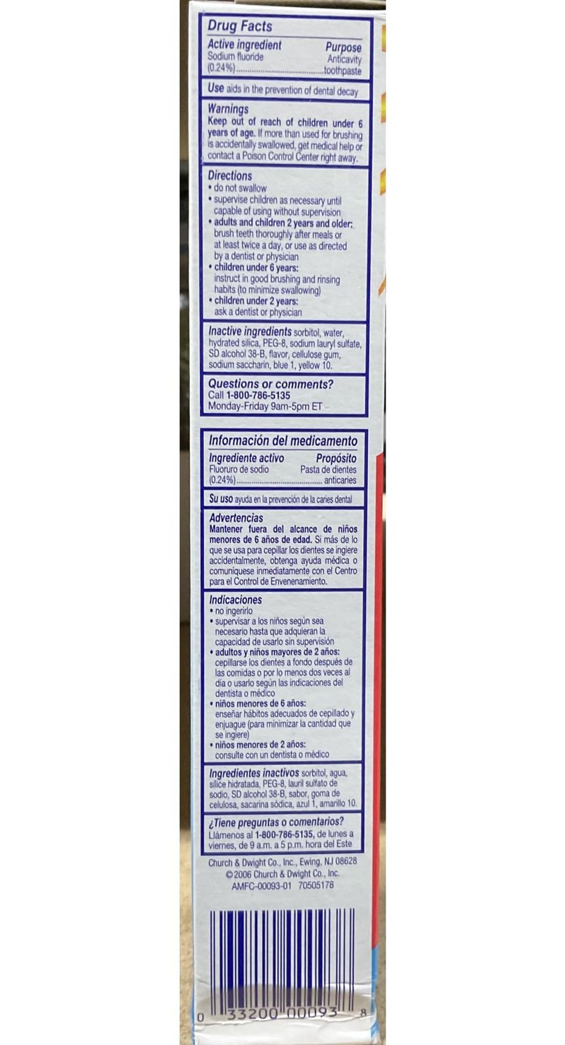 Aim Multi-Benefit Cavity Protection Gel Toothpaste, Ultra Mint 5.50 oz (Pack of 11)