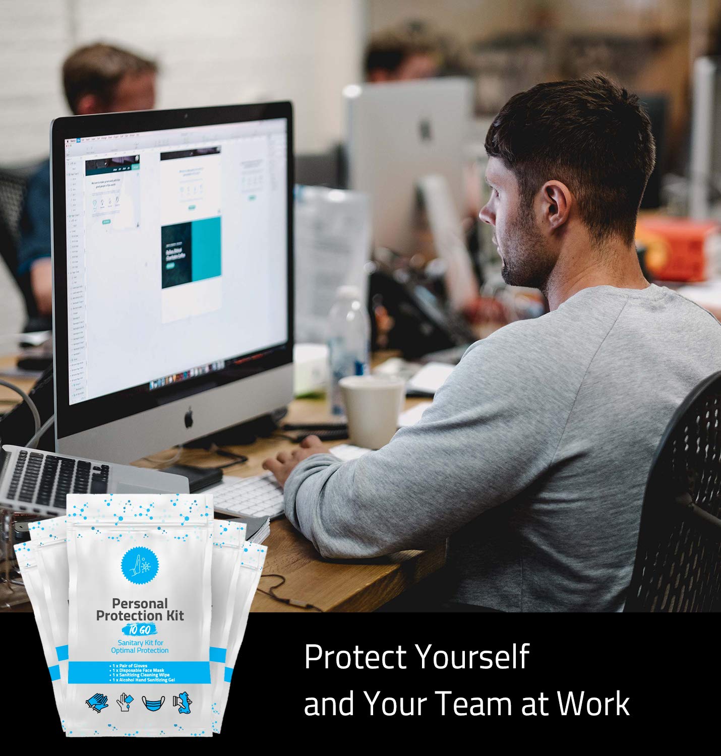 4 Item All-In-One Personal protection Kit - 10 PACK