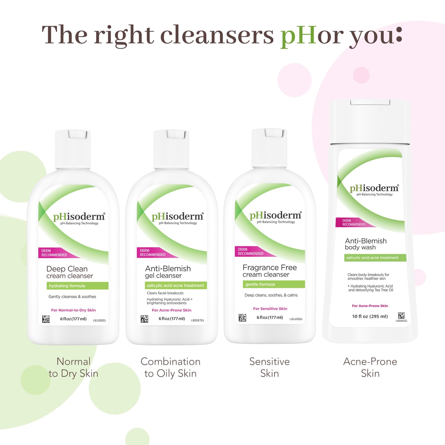 pHisoderm Anti-Blemish Salicylic Gel Cleanser For Acne, pH Balanced Clears & Prevents Breakouts, Free From Parabens, Sulfates, Mineral Oil, Soap, Alcohol & Dyes, 6 Fl Oz (3 x 6 fl oz)