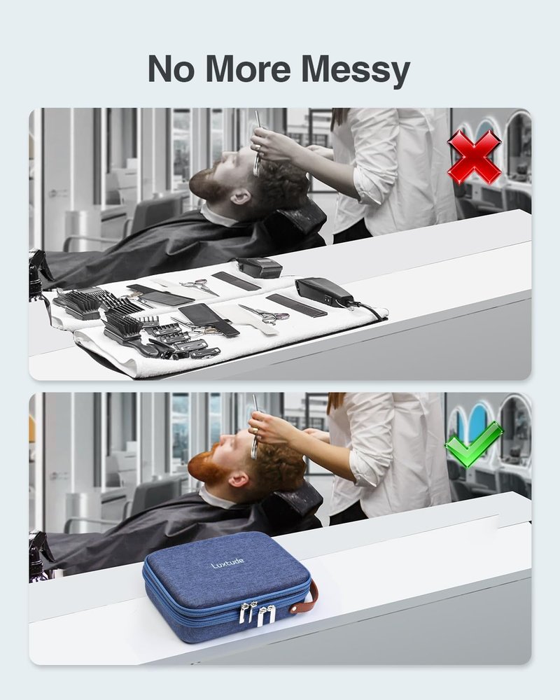 Hair Clipper Case - Portable Travel Storage for Trimmers & Accessories | Fits Wahl, Andis, Hatteker