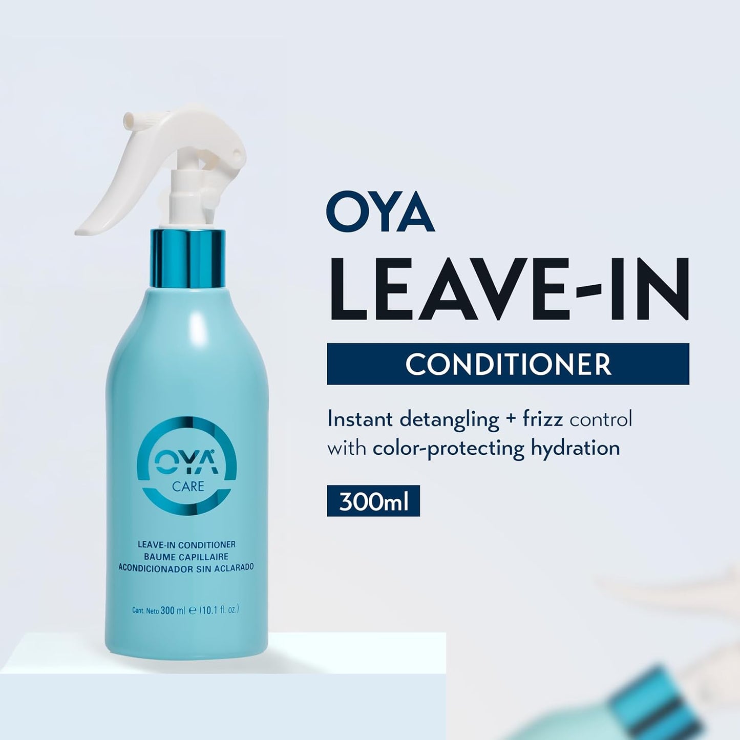 OYA Leave In Hair Conditioner Spray - Hydrating Detangler for Curly & Color-Treated Hair | Argan Oil & Green Tea, 300ml