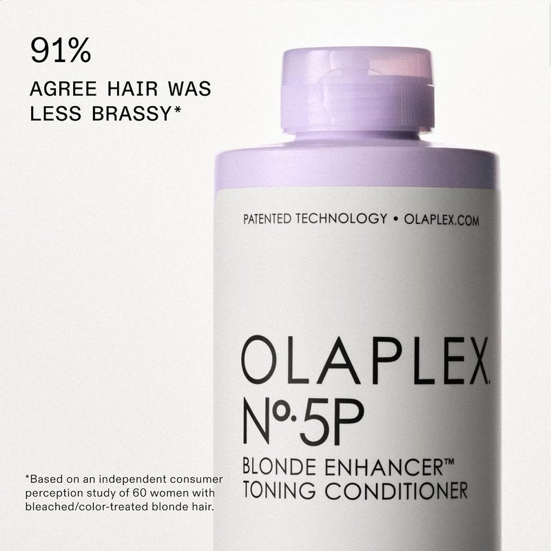 Olaplex Nº.5P Blonde Enhancer Purple Toning Conditioner - Neutralizes Brassiness & Hydrates All Hair Types | 8.5 oz