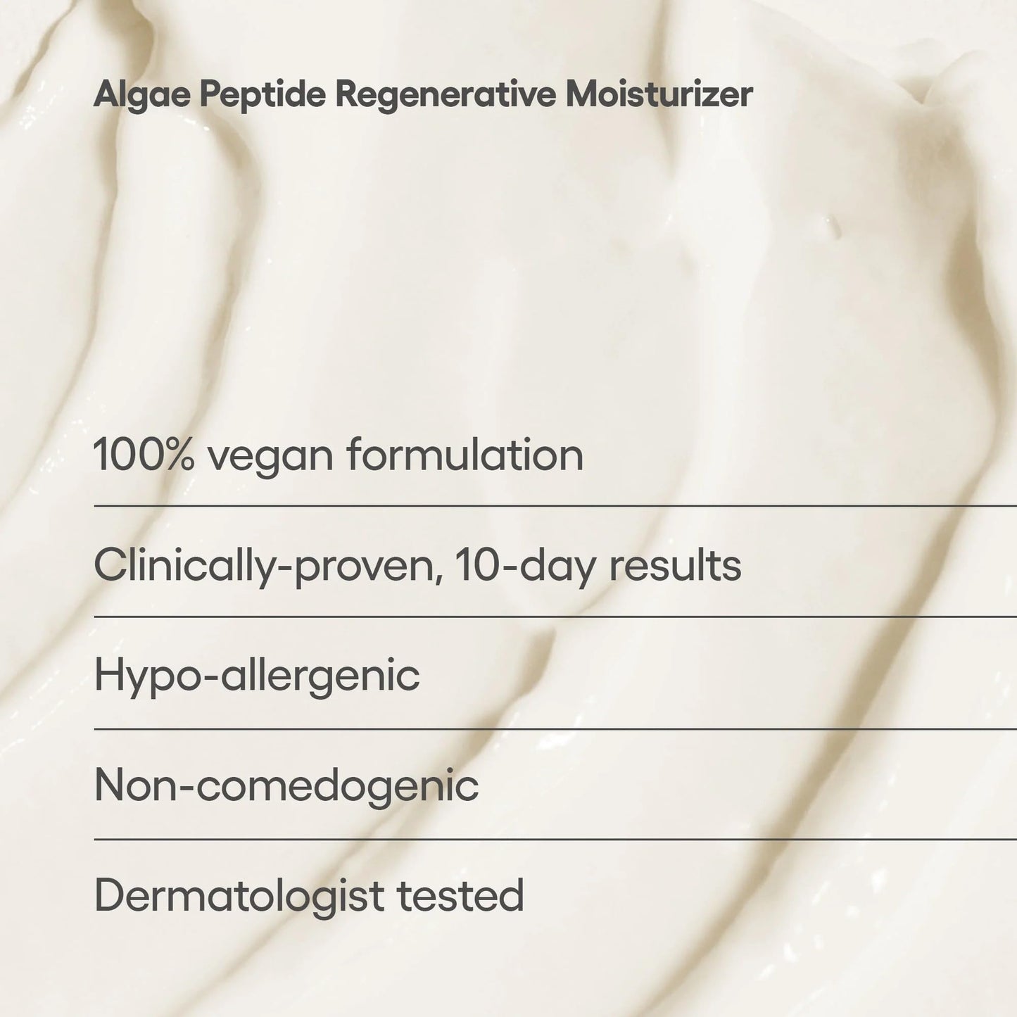Algenist Algae Peptide Regenerative Face Moisturizer - Lightweight Hydrating Gel Face Cream with Alguronic Acid - Visibly Improves Tone, Texture & Skin Barrier Support - Peptide Skin Care (2 Fl oz)