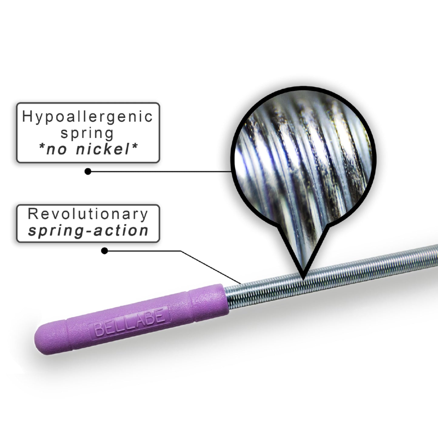 Bellabe Facial Hair Remover for Women, Made in USA, Spring Hair Remover for Face and Chin, Gentle Spring Facial Hair Remover Tool for Facial Hair Removal, Chin Hair Remover for Women Face