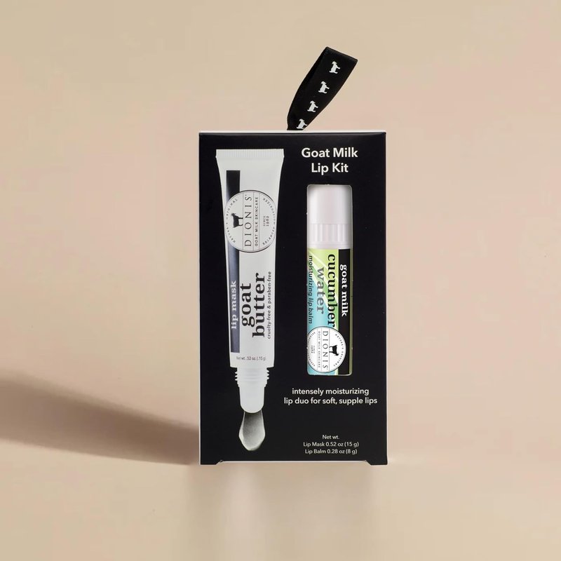 Goat Butter Overnight Lip Mask & Cucumber Water Lip Balm Set - Hydrating Duo for Soft Lips