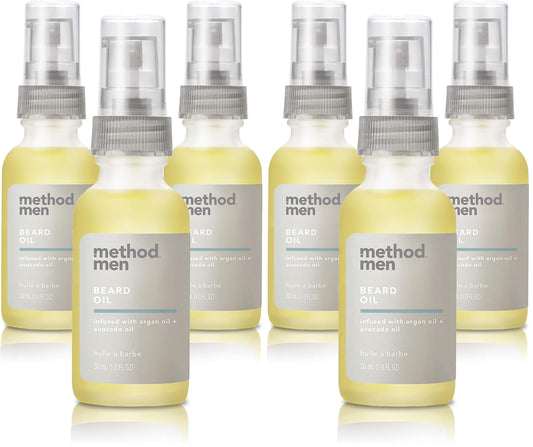 Method Men Beard Oil, Sea + Surf, 1 Ounce, 6 pack